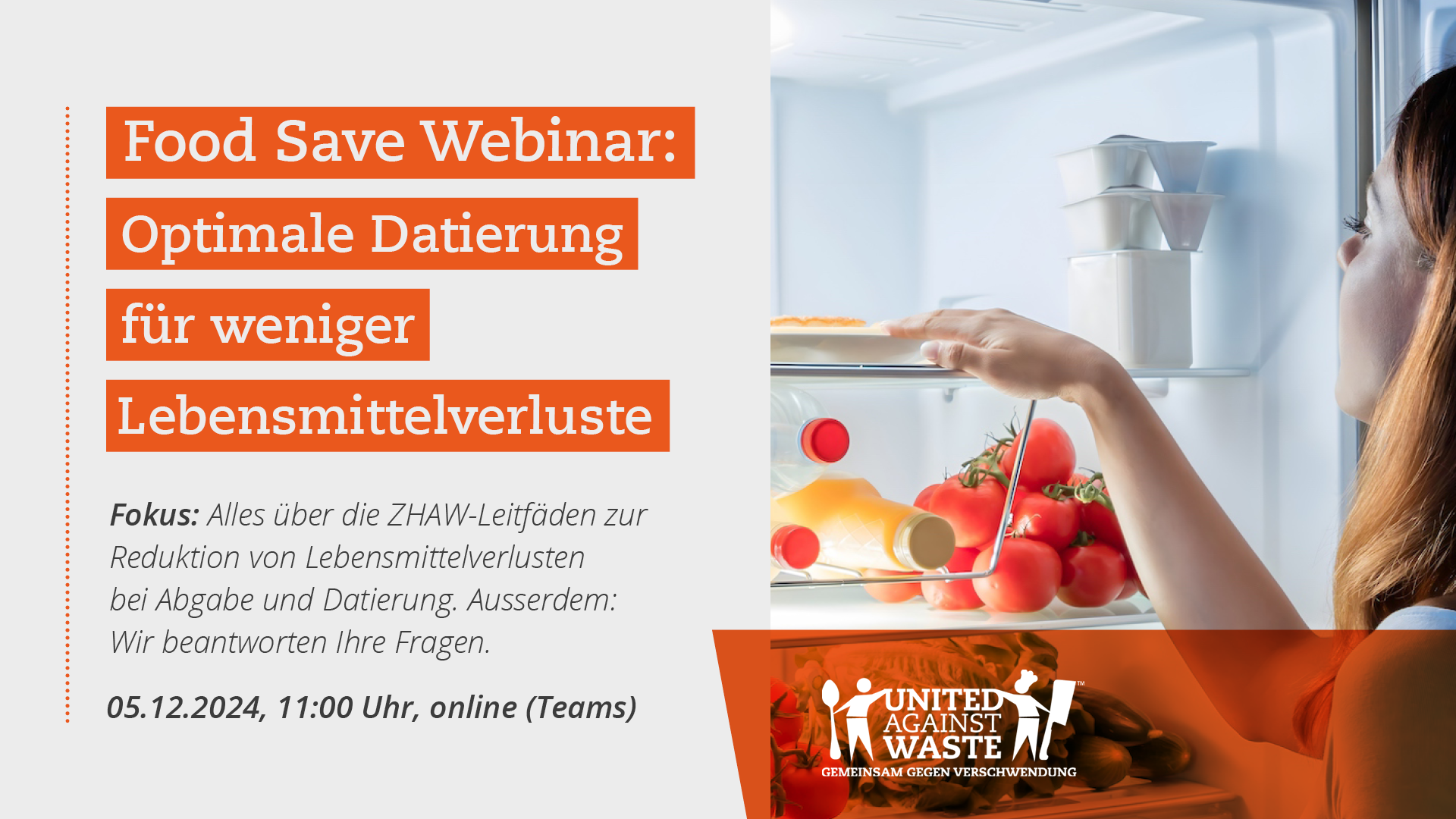 Optimale Datierung für weniger Lebensmittelverluste